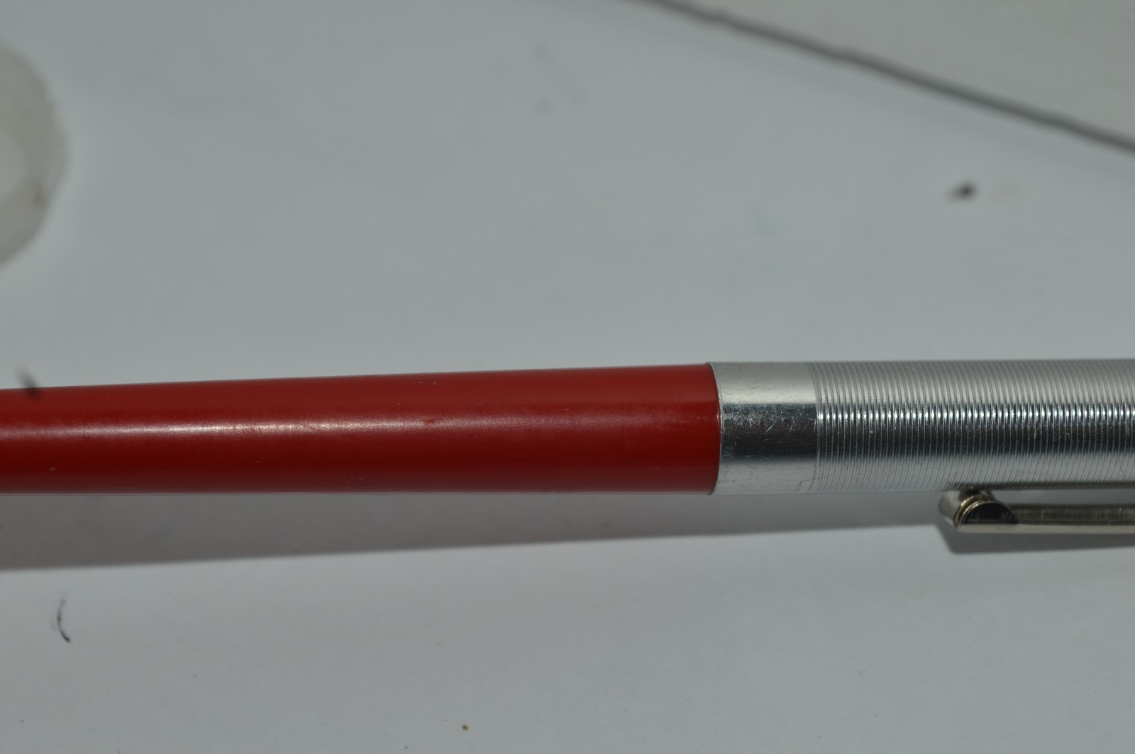 BANKERS Ballpoint Pen Red Plastic Barrel Metal Cap Made In USA Circa 1970s