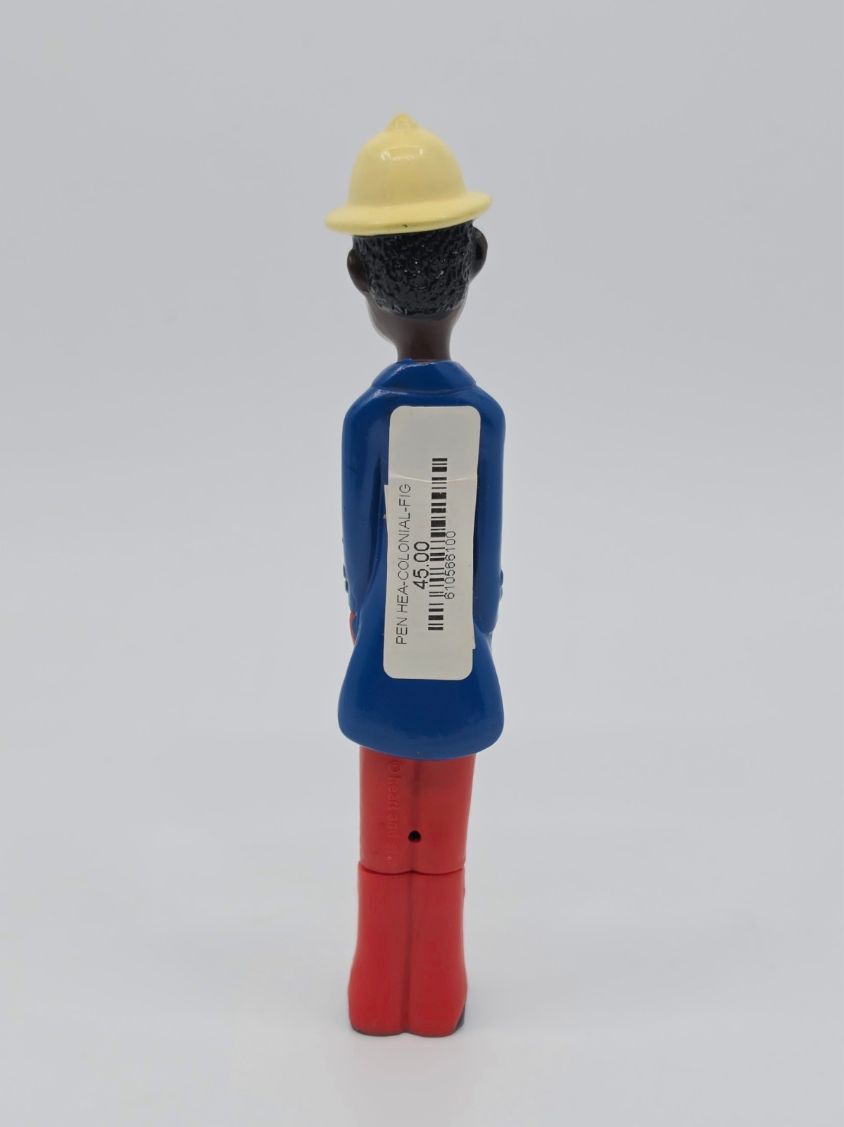 Rare Colonial Figure Novelty Pen African Colon Statue 5.5″ NOS Heart and Star