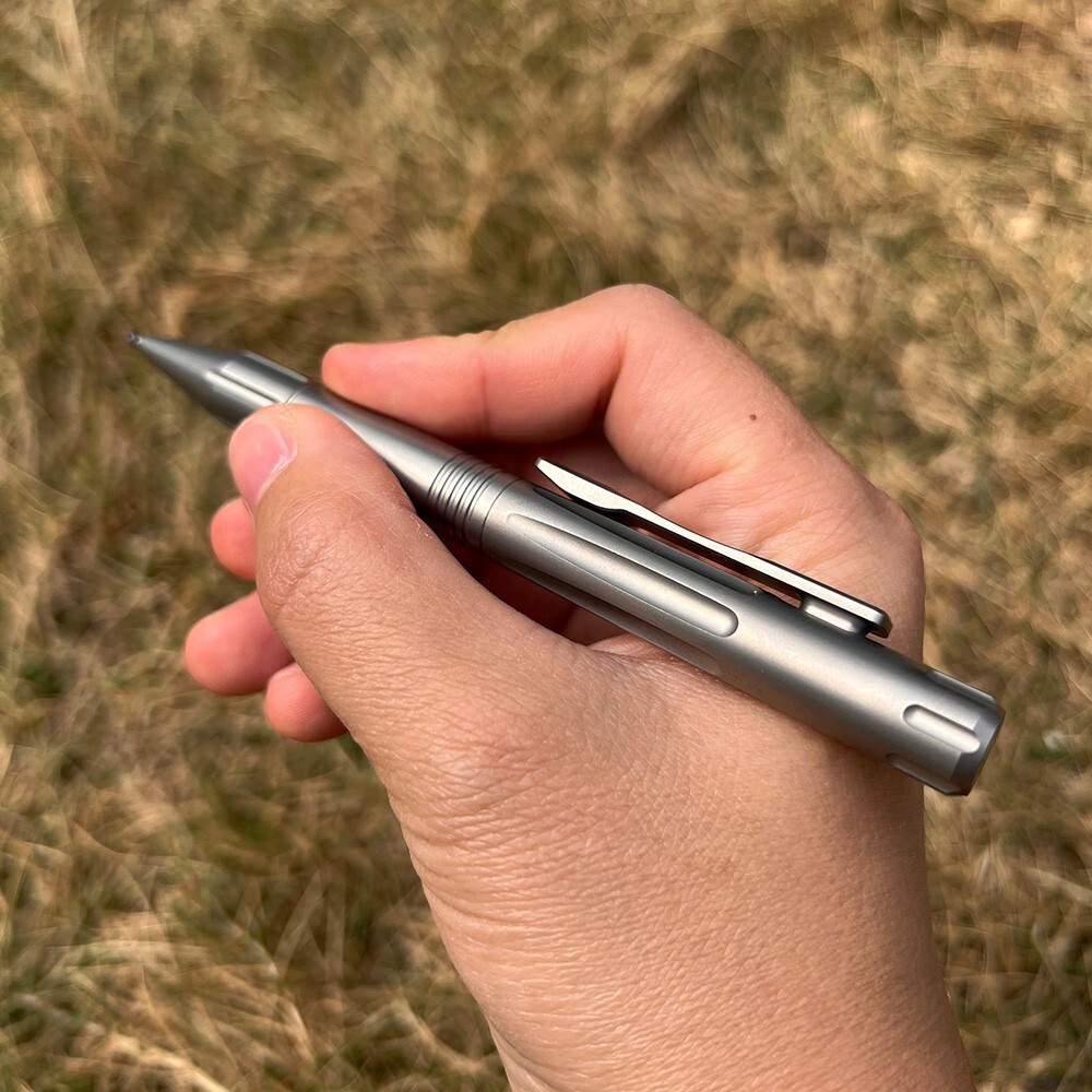 Titanium Alloy Pocket Ball Pen Tactical Signature Ballpoint Pen Outdoor EDC Tool