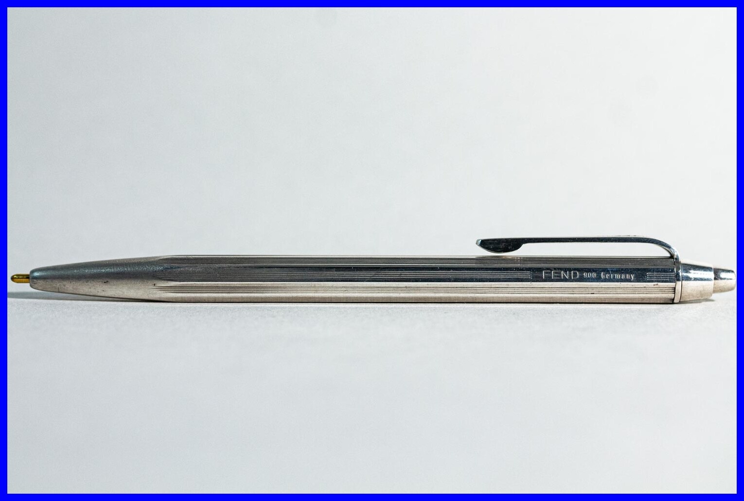 1960ies German FEND 900 Silver Ballpoint pen / Vintage with a bump