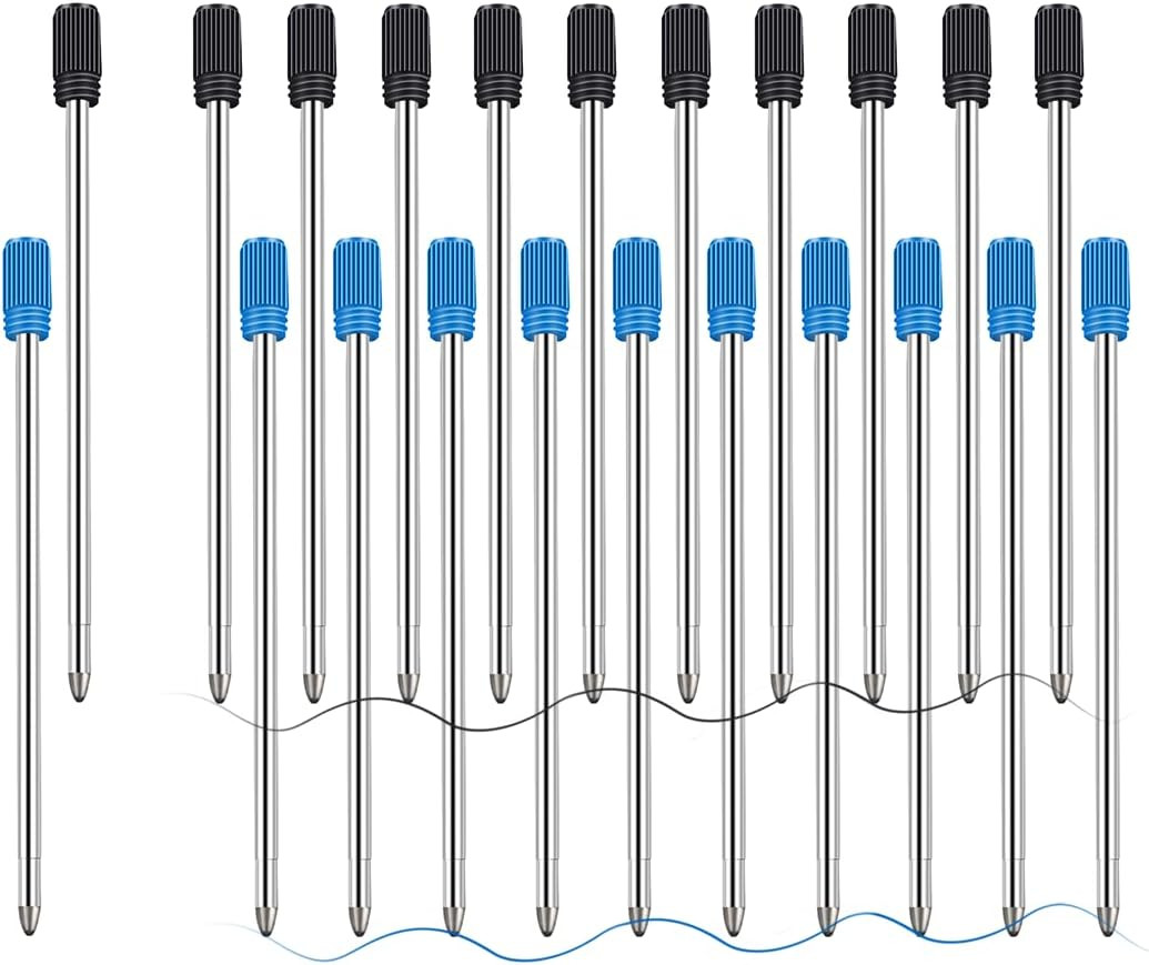Ballpoint Pen Refills Pack of 20, Smooth Writing 2.75 Inch and 1.0 Mm | Medium