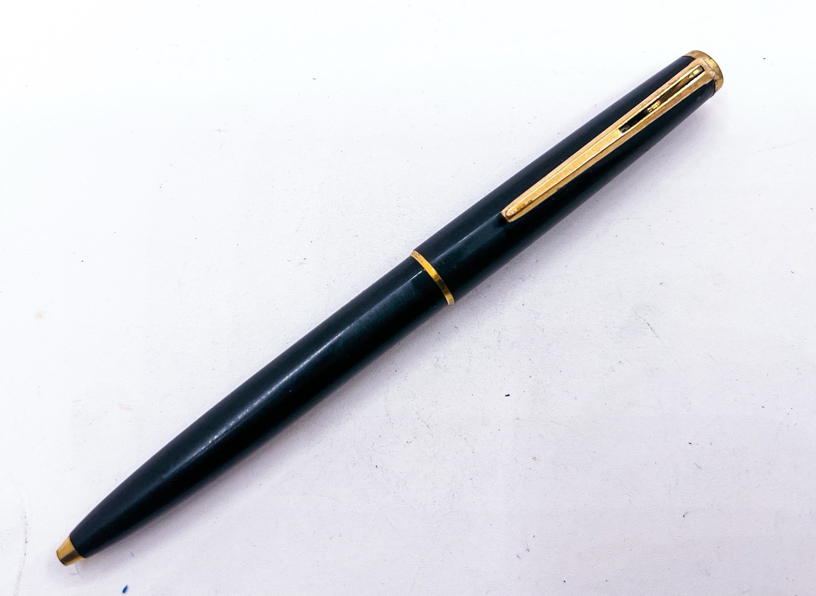 Montblanc Ballpoint Pen Lever Functional Gold Plated Trigger Refill Dry