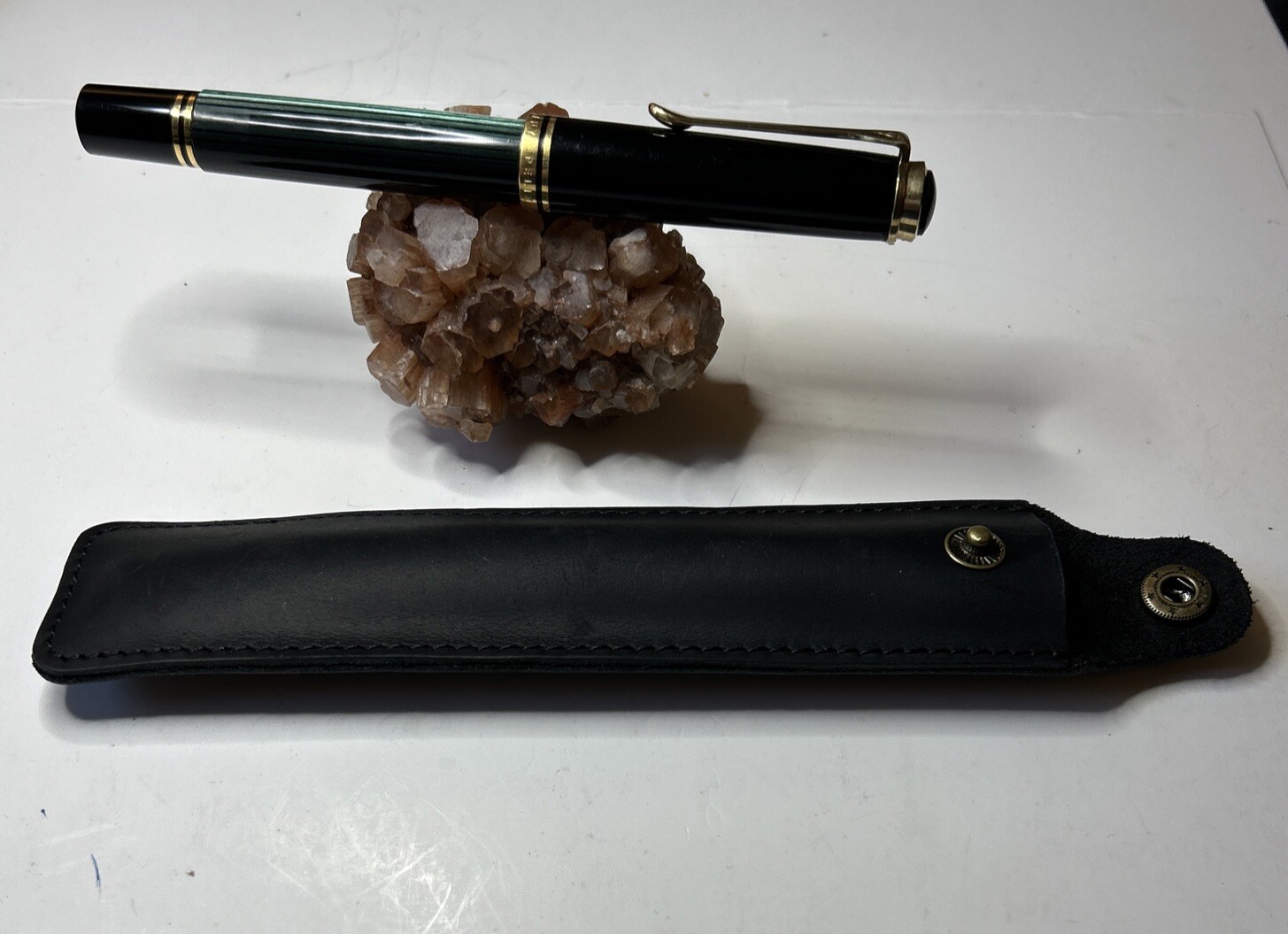 Old Logo Pelikan Souveran 800R Rollerball Pen Green Stripe