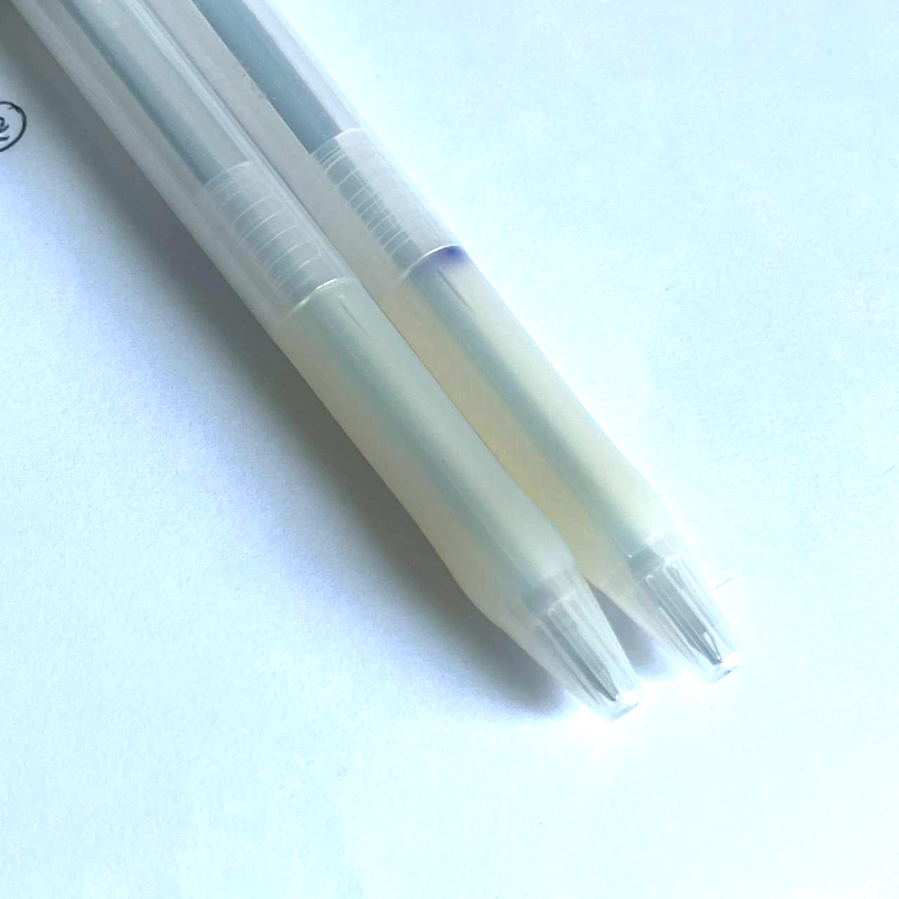 Discontinue product set 2 pcs Muji oil base Ballpoint Pen with clip 0.7mm