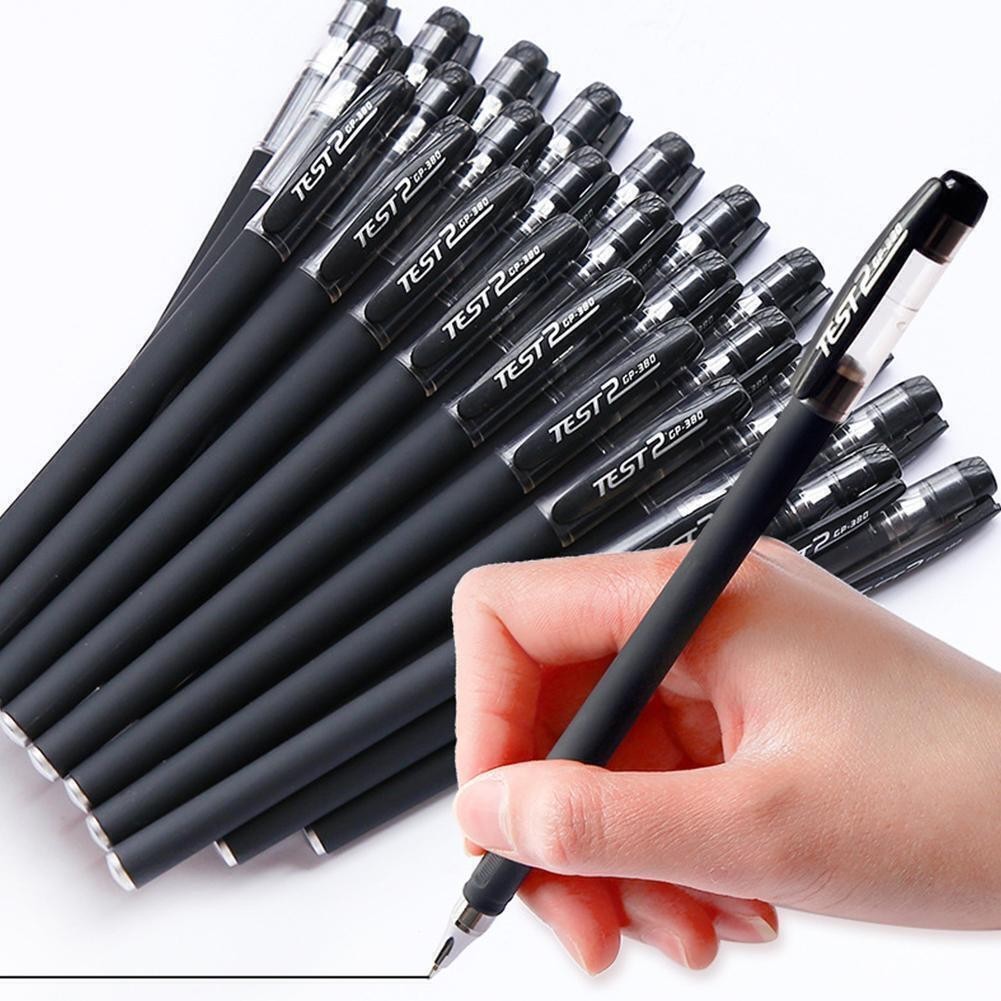 1PC Black Gel Pen Full Matte Water 0.5 Pens Writing Stationery Supply Office US@