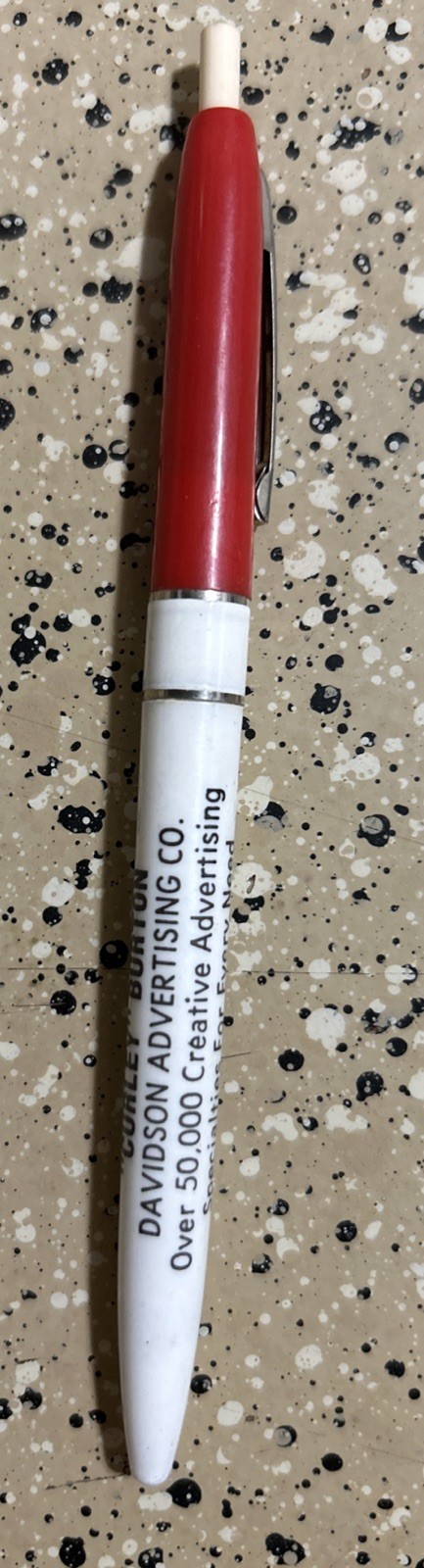 VTG KWIK KLIK CURLEY BURTON DAVIDSON ADVERTISING CO ADVERTISEMENT Pen NO Ink