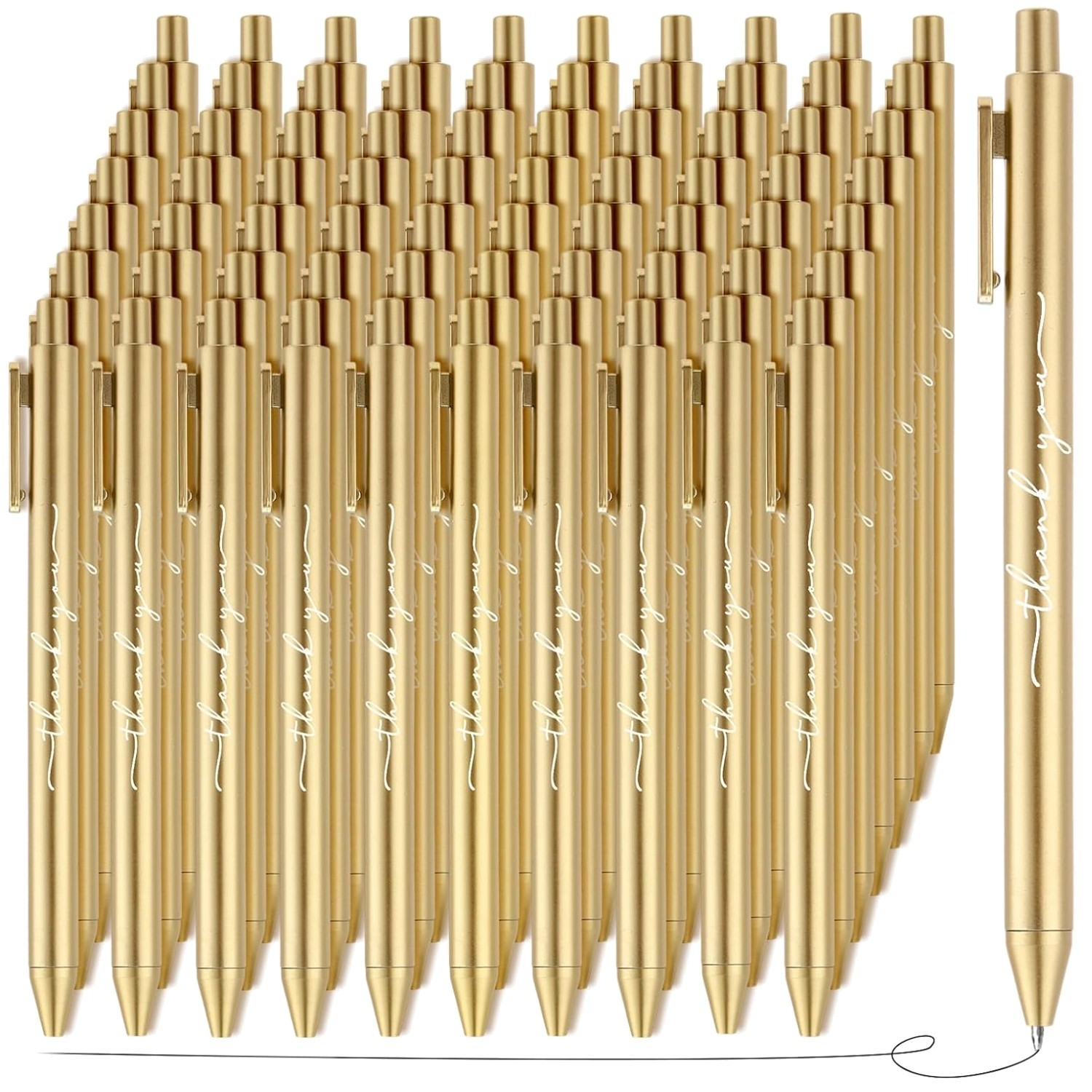 Cute Thank You Pens 100 Pack, Employee Appreciation Gift