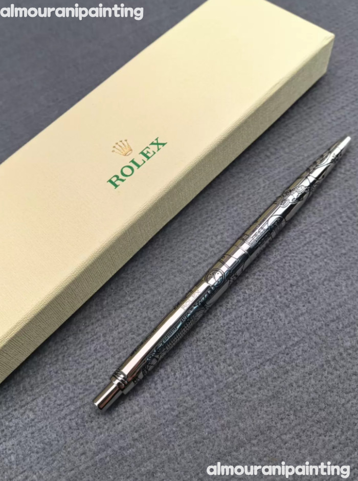 HOT ROLEX Vintage Silver Collectible Ballpoint Pen New In Box Exclusive Gift
