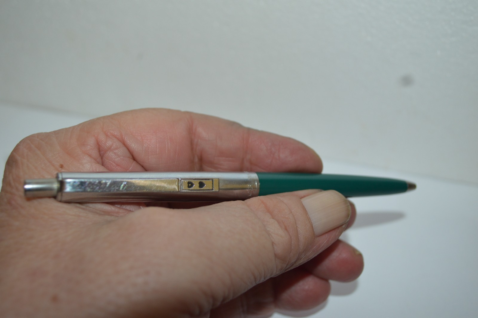 PAPER MATE Profile #2 Regular Grip Ball Pen Dark Green Barrel Made In USA 1990s