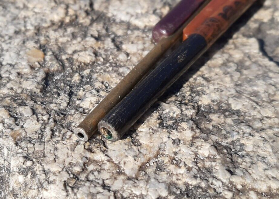 2 ballpoint pens. USSR. One of plastic and metal. one wooden. in the form of a r