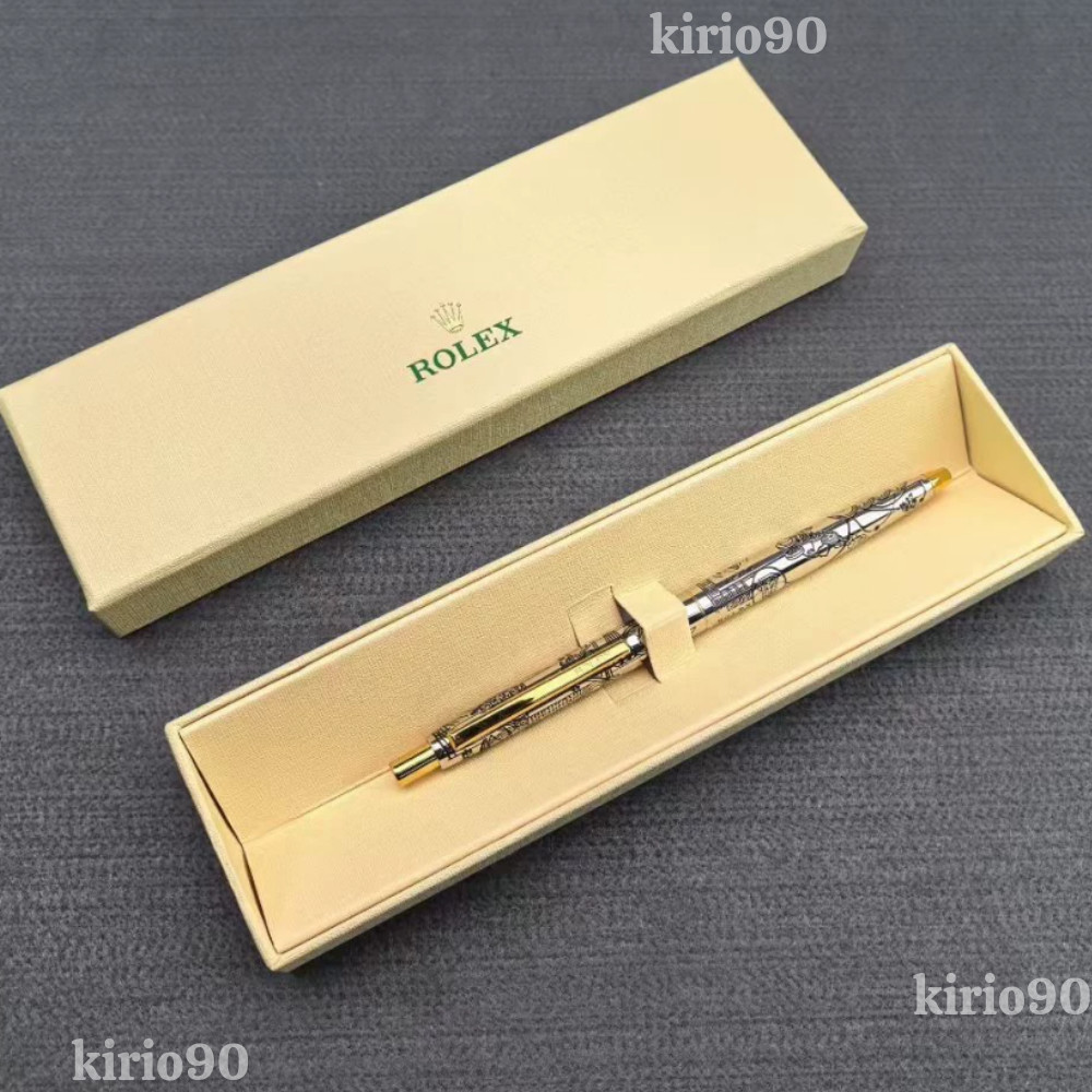HOT ROLEX Vintage Collectible Ballpoint Pen Silver Gold Luxury New With box💥
