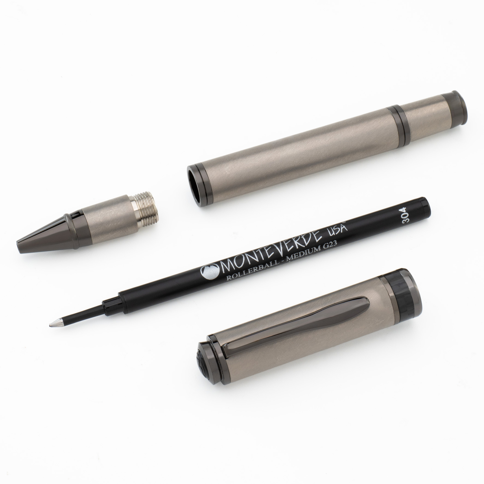 Monteverde Innova Rollerball Pen in Solid Titanium – NEW in Original Box
