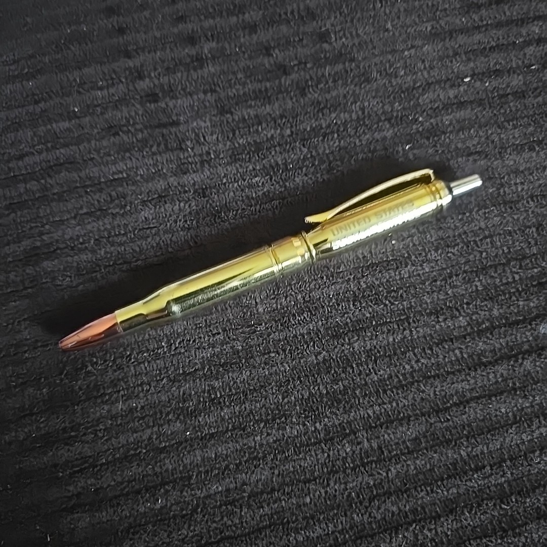 UNITED STATES SECRET SERVICE Bullet Shaped Click Pen Novelty Gift Black INK