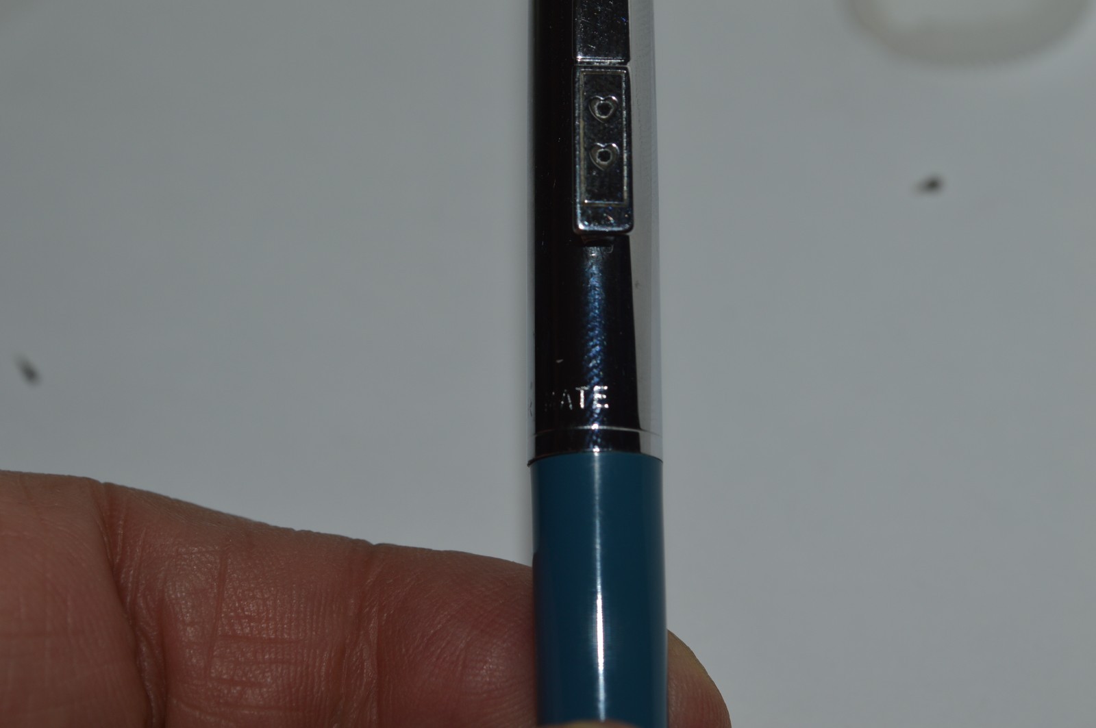 PAPER MATE Profile #2 Reg Grip Ballpoint Pen Blue Barrel Made In USA 1990s