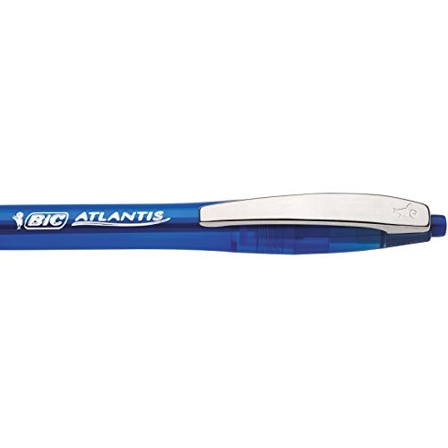 Glide Retractable Ballpoint Pens, Medium Point 2 Count (Pack of 1) Blue