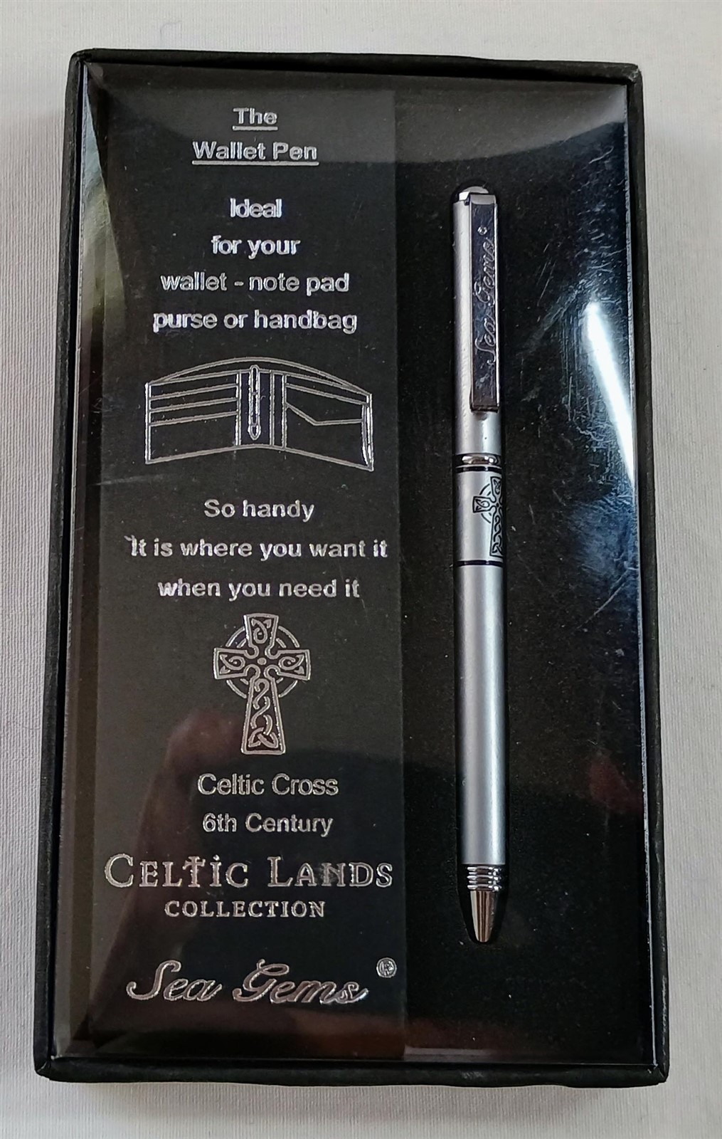 Sea Gems Wallet Pen Celtic Lands Collection Cross