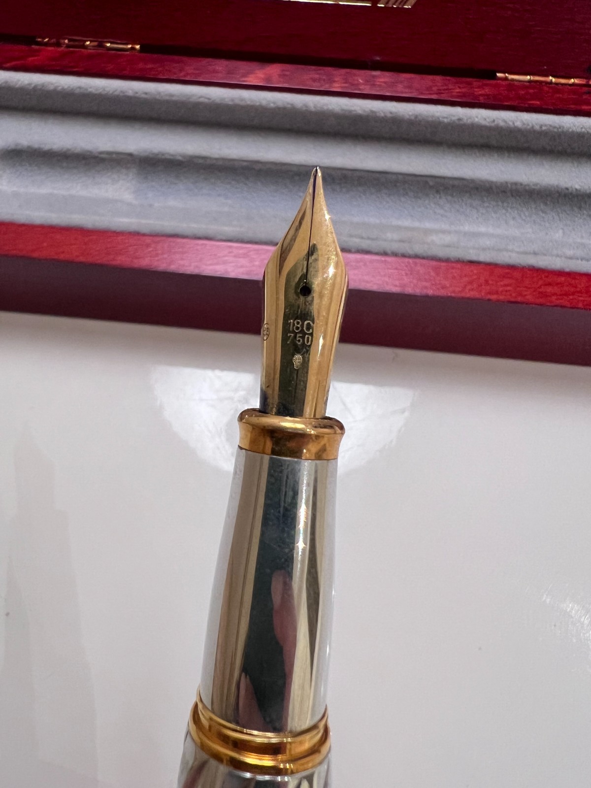 Jean Pierre Lepine Pen 18K Gold and Steel