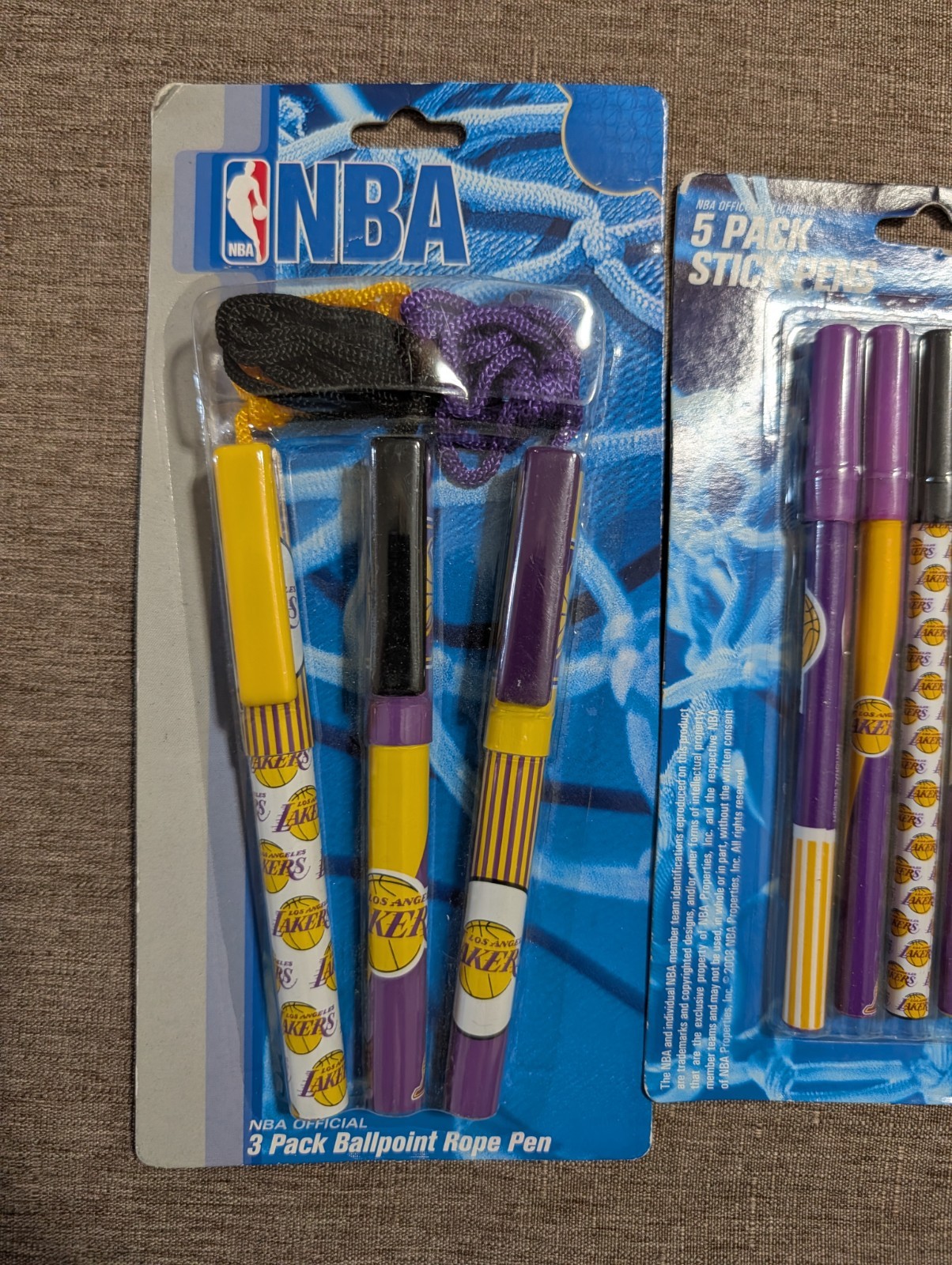 Vtg NBA Los Angeles Lakers Lot Pack Stick Pens National Design 2006 Pencils Y2k
