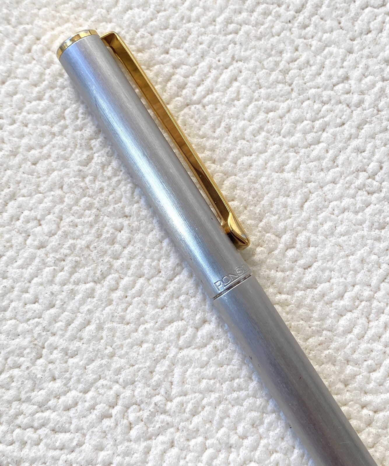 Vintage Ronson Pen Ballpoint Pencil Made in germany Silver Color Need ink