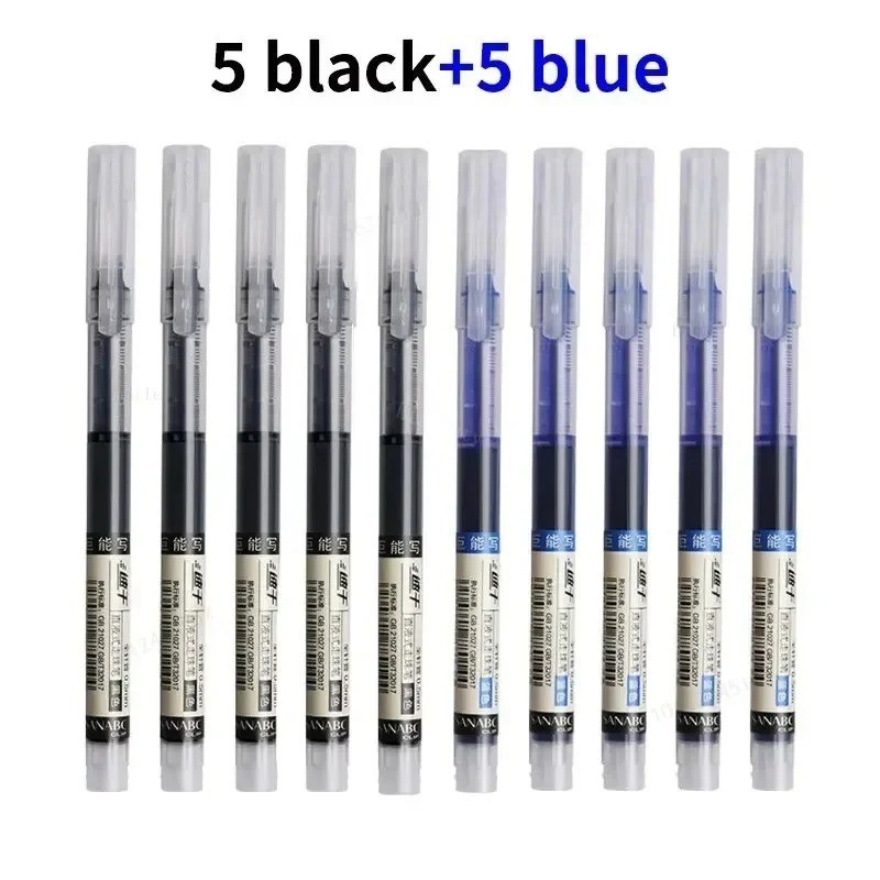 20pcs Gel Ink Pens 0.5mm Black Blue Red Needle Tip School Office