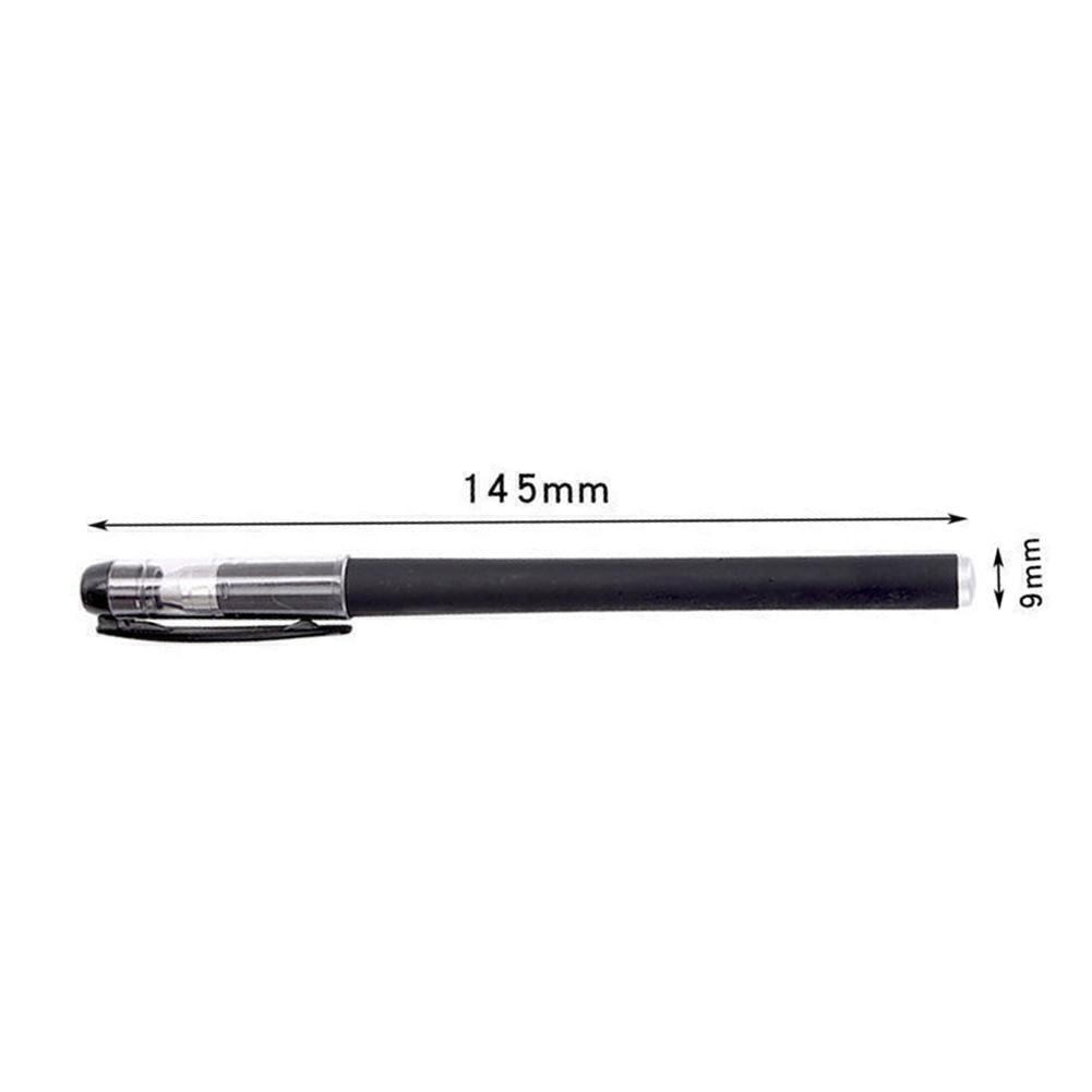 NEW Black Gel Pen Full Matte Water 0.5 Pens Writing Stationery Supply Office US