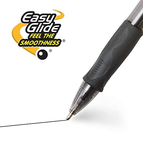 Glide Bold Retractable Ball Point Pen, Bold Point 4 Count (Pack of 1) Black