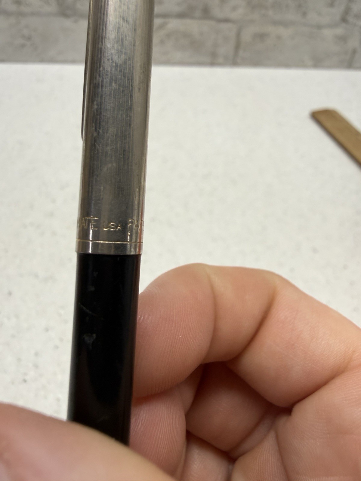 Vintage 1950’s Paper Mate Pen Double Heart USA Black