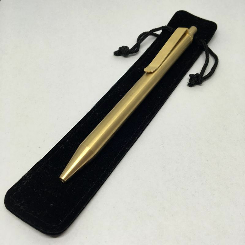 Solid Brass Action Pen Automatic Ballpoint Pen Collectible Office Pen Best Gifts