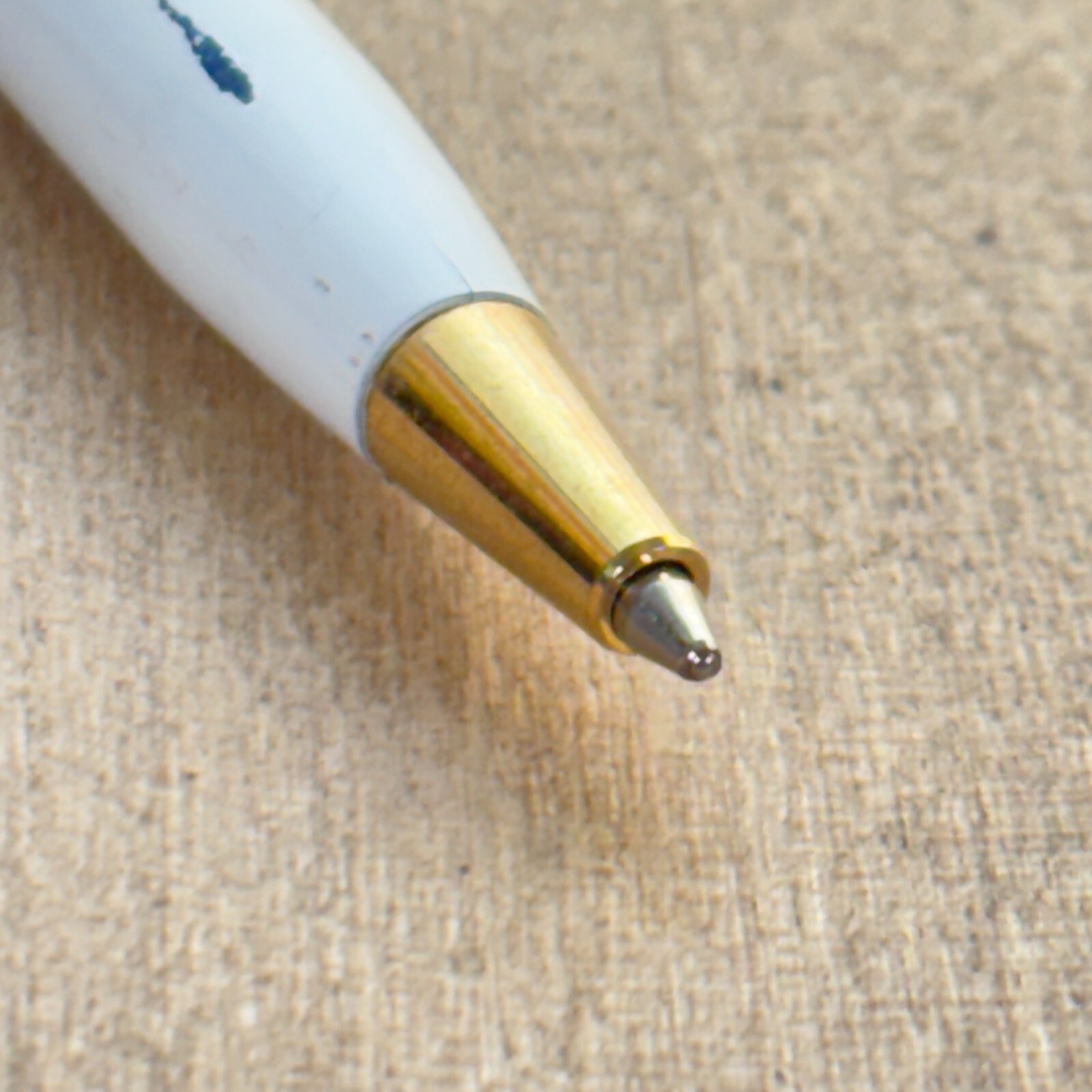 MISTY Cigarettes Advertising Pen, Gold Tone and White Enamel
