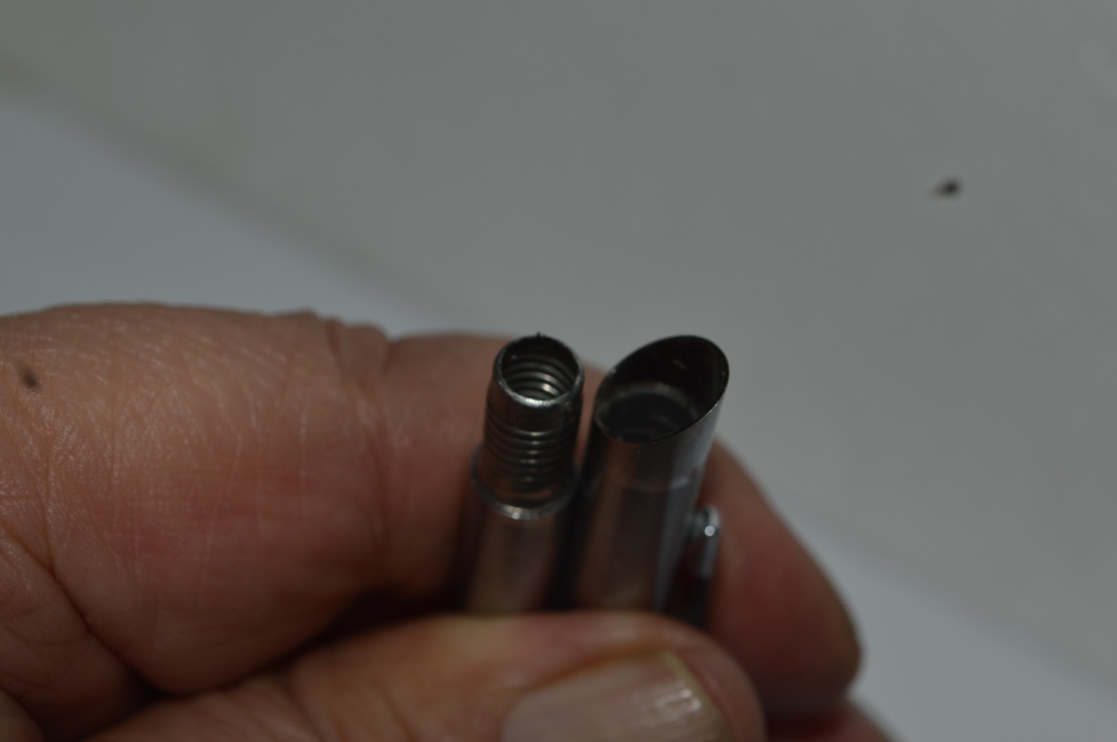 RITEPOINT Ballpoint Pen Grooved Stainless Steel Made in USA Circa 1950’s