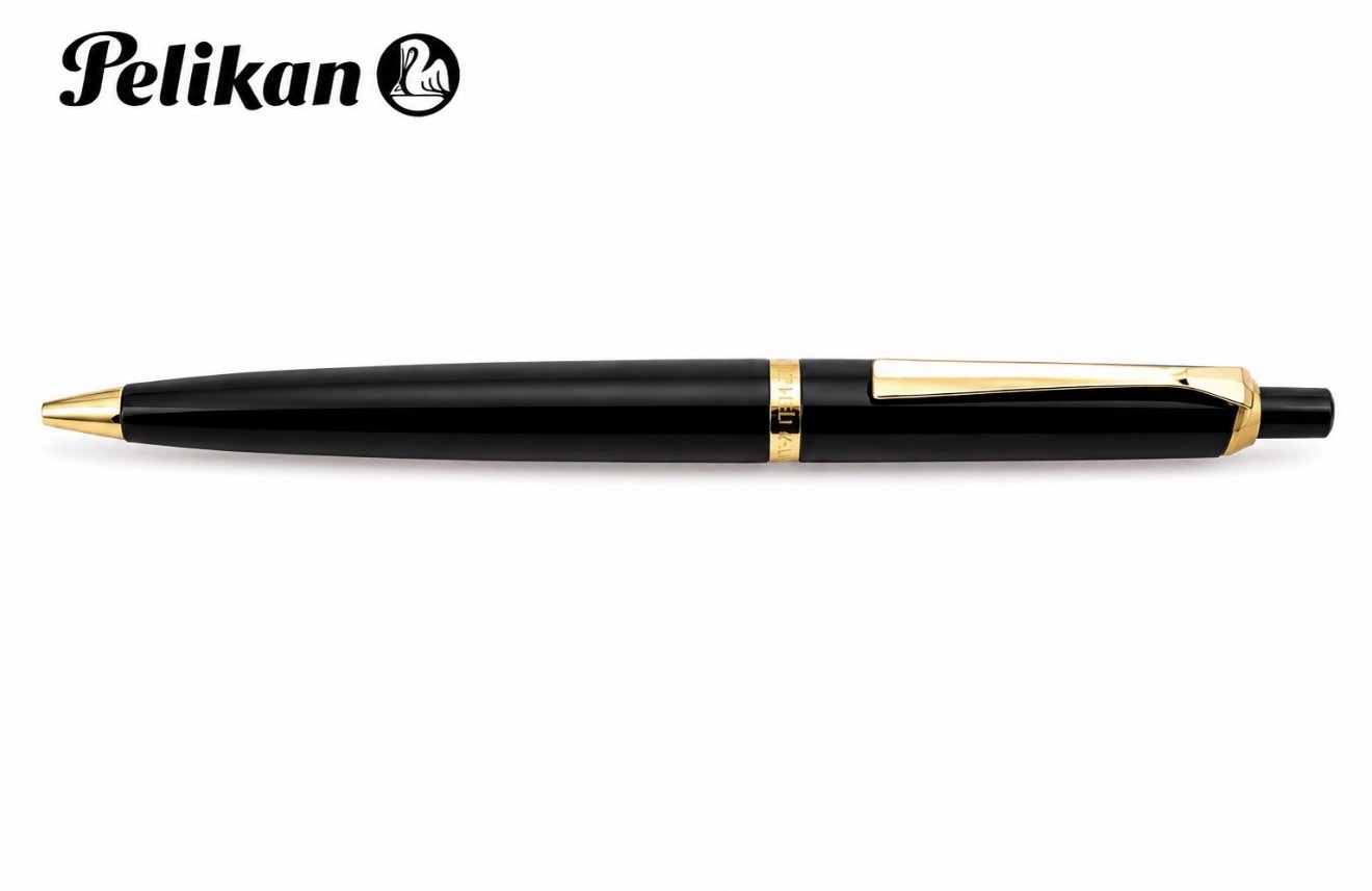 PELIKAN Ballpoint Pen 30 Absolute Black Vintage Case 1960 NOS Warranty