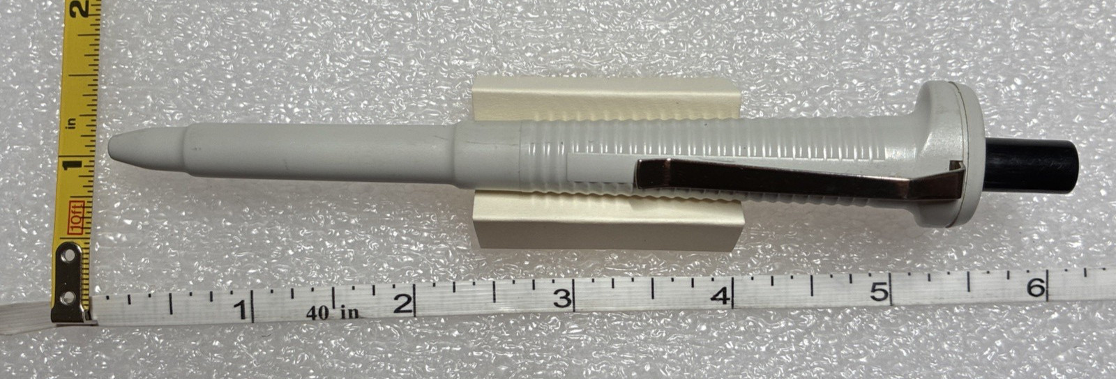 Eppendorf Reference Pipette Ballpoint Pen, black end cap + ink, German, novelty