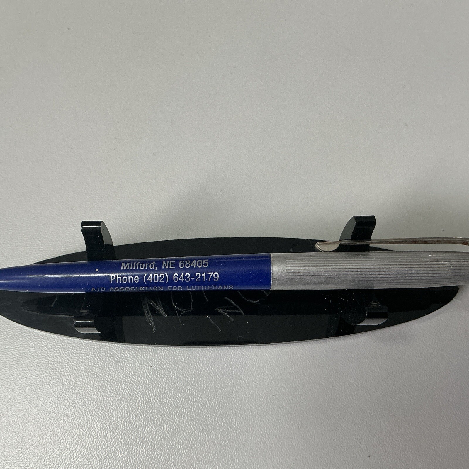 VTG ReadyRiter Ballpoint Pen – Aid Assoc For Lutherans Donald L. Bluhm – X46