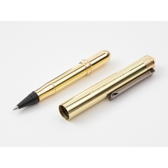 TRAVELER’S COMPANY TRC Brass Rollerball Pen Solid Brass TRAVELER’S Notebook
