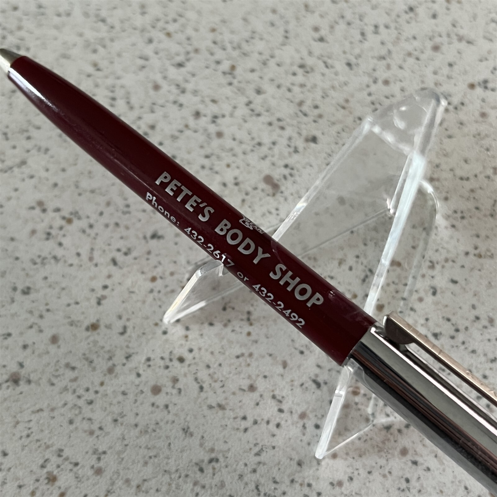 Pete’s Body Shop Lincoln Nebraska Vintage Ballpoint Pen #20123