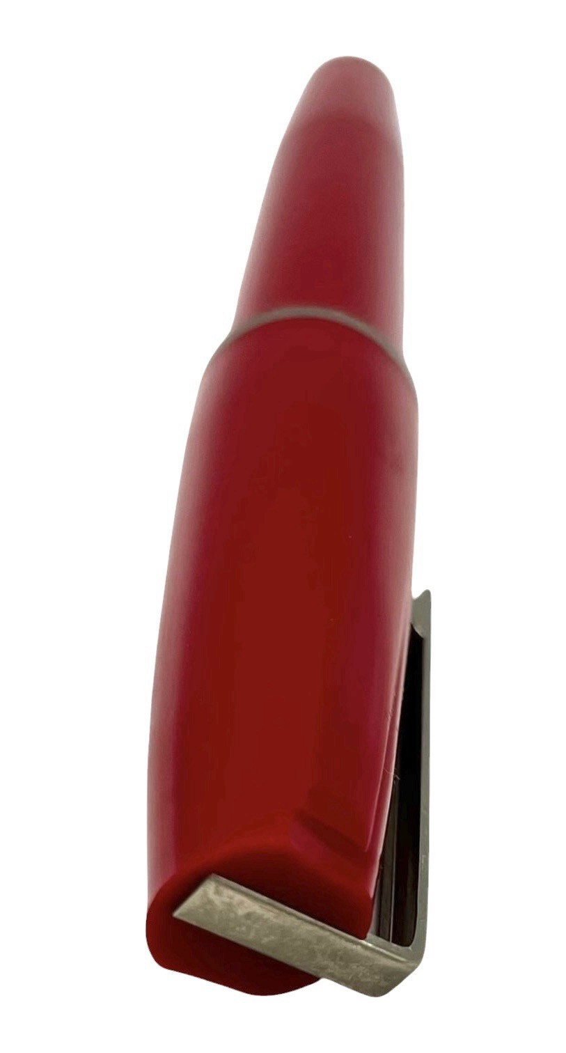 Vtg Novelty Ink Pen 9 In Red Ballpoint Blue Black Red Inside As Is Ink Dryed Up