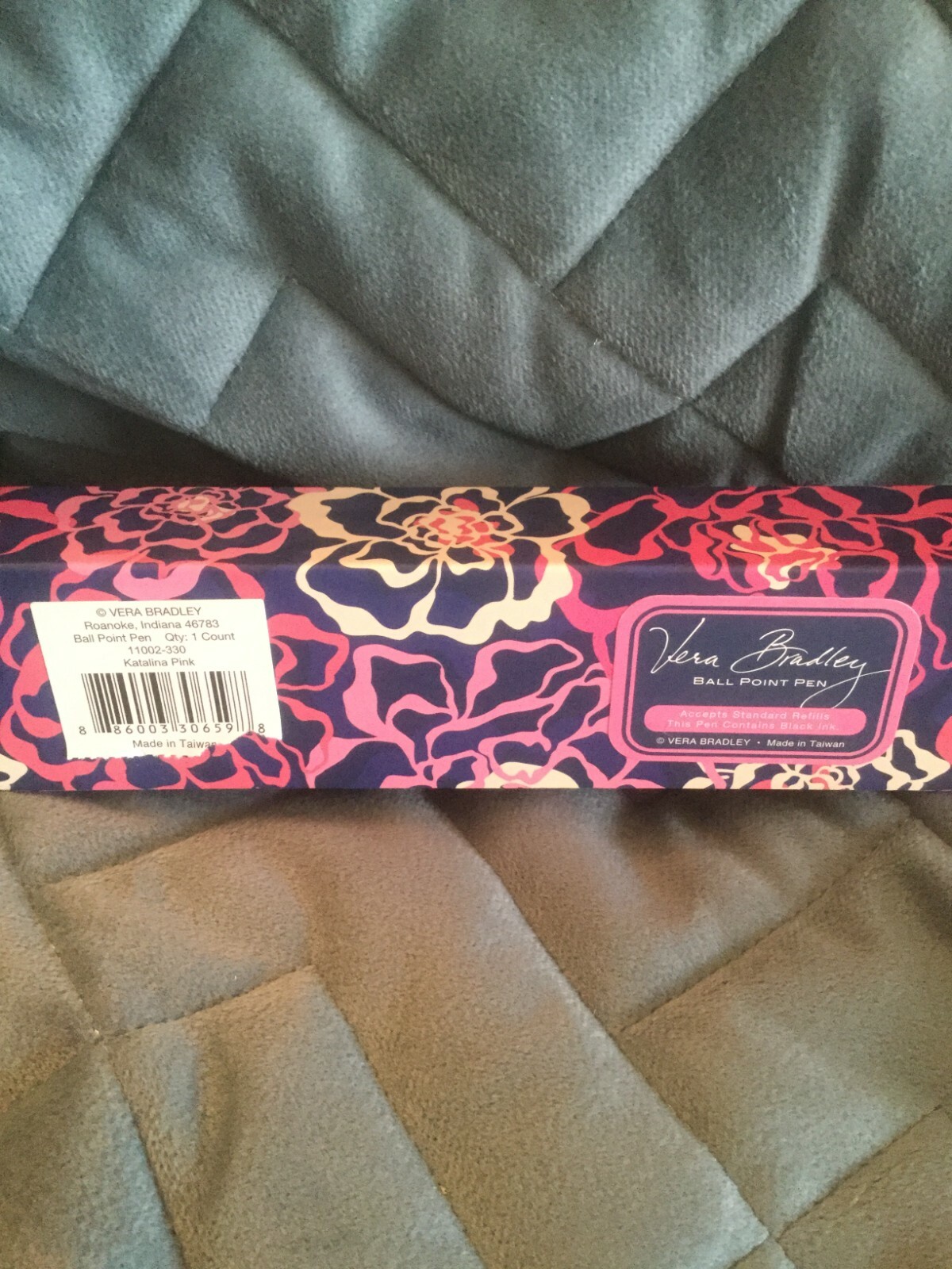 VERA BRADLEY KATALINA PINK BALL POINT PEN 1 COUNT – BRAND NEW IN BOX