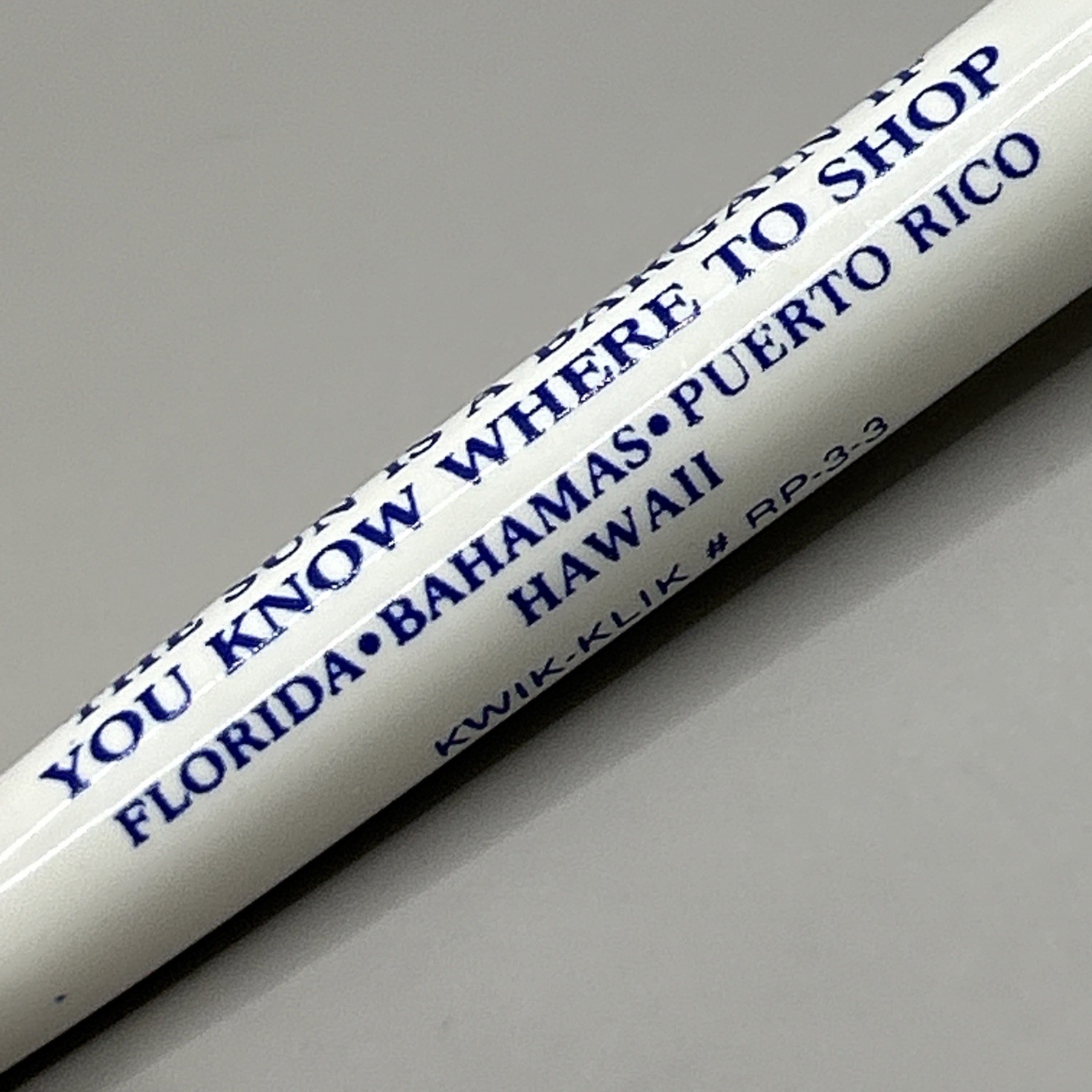 VTG Kwik Klik Sample Ballpoint Pen TWA Trans World Airlines