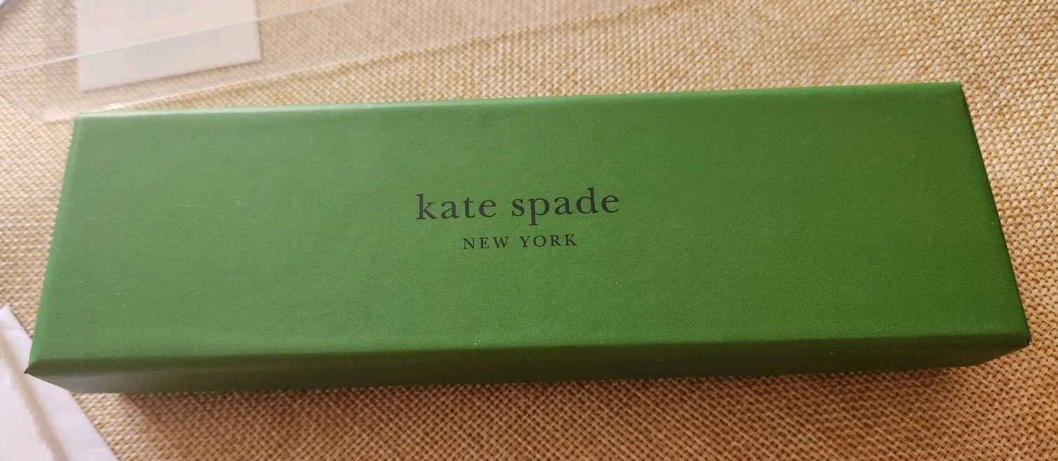 Kate Spade New York Colorblock Ballpoint Pen Gold Accent Metal Cap New in Box