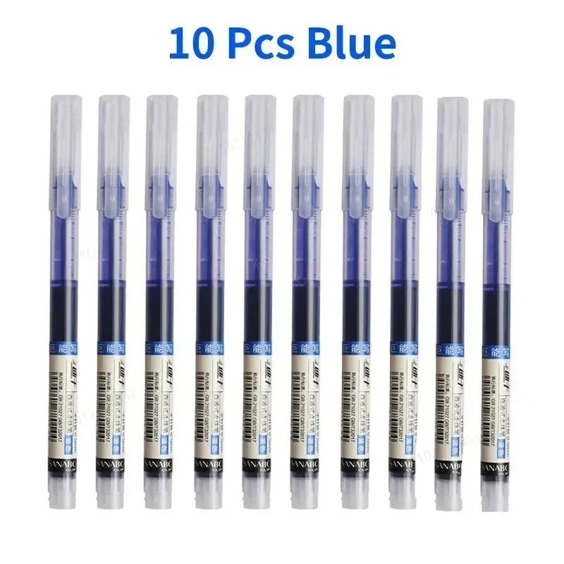 20pcs Gel Ink Pens 0.5mm Black Blue Red Needle Tip School Office