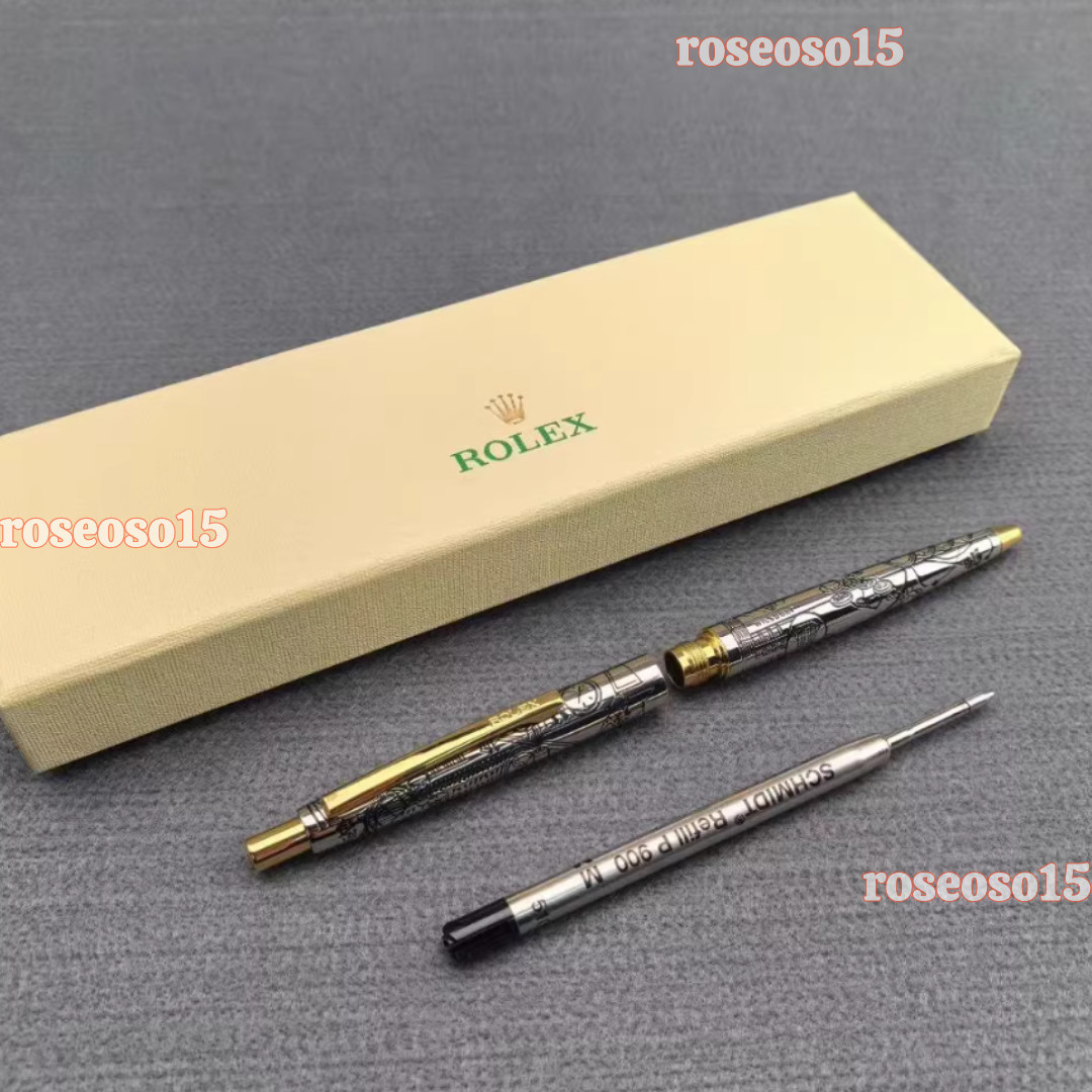 Bid Rolex Silver Gold Finish Ballpoint Pen New Perfect Gift New With Box🔥