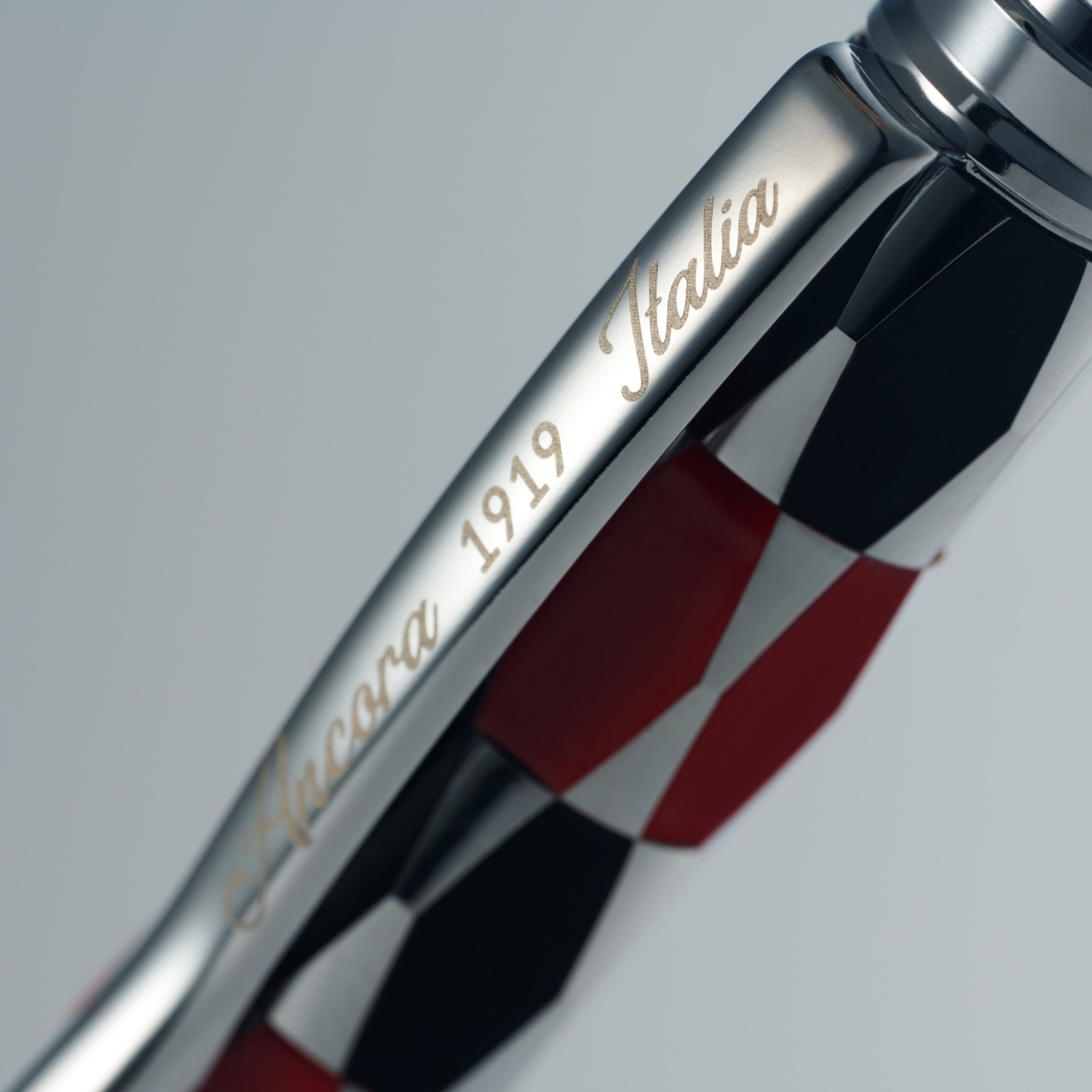 Ancora Masquerade Red Dark Blue Enamel Pen Limited Edition 88 Italy New Numbered