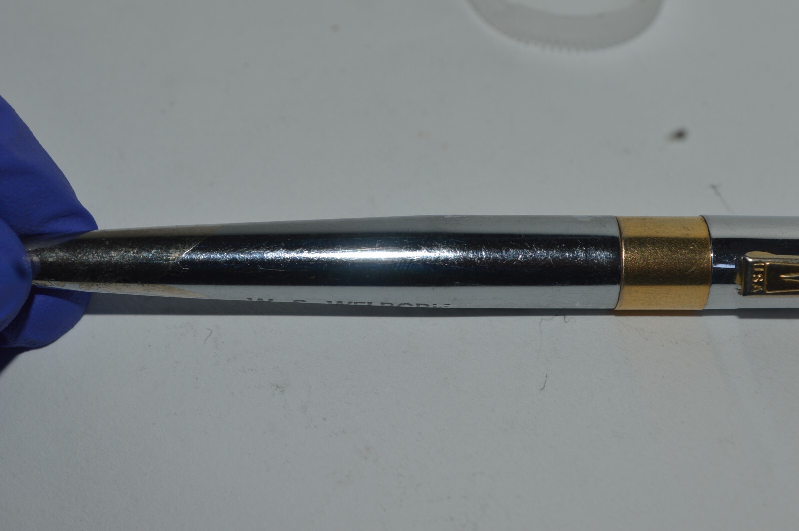 UNIPECO 2 Color Ink Ballpoint Pen W.S. Welborn Promo All Metal Body Tested Works