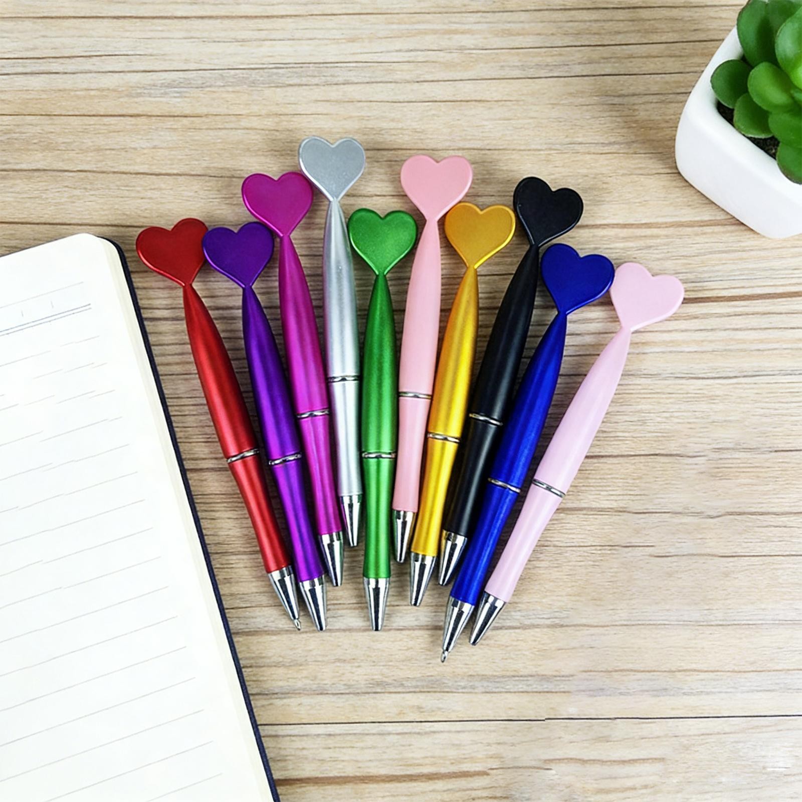 10Pcs Valentine’s Heart Shaped Pens for Sketching Party Favors Office