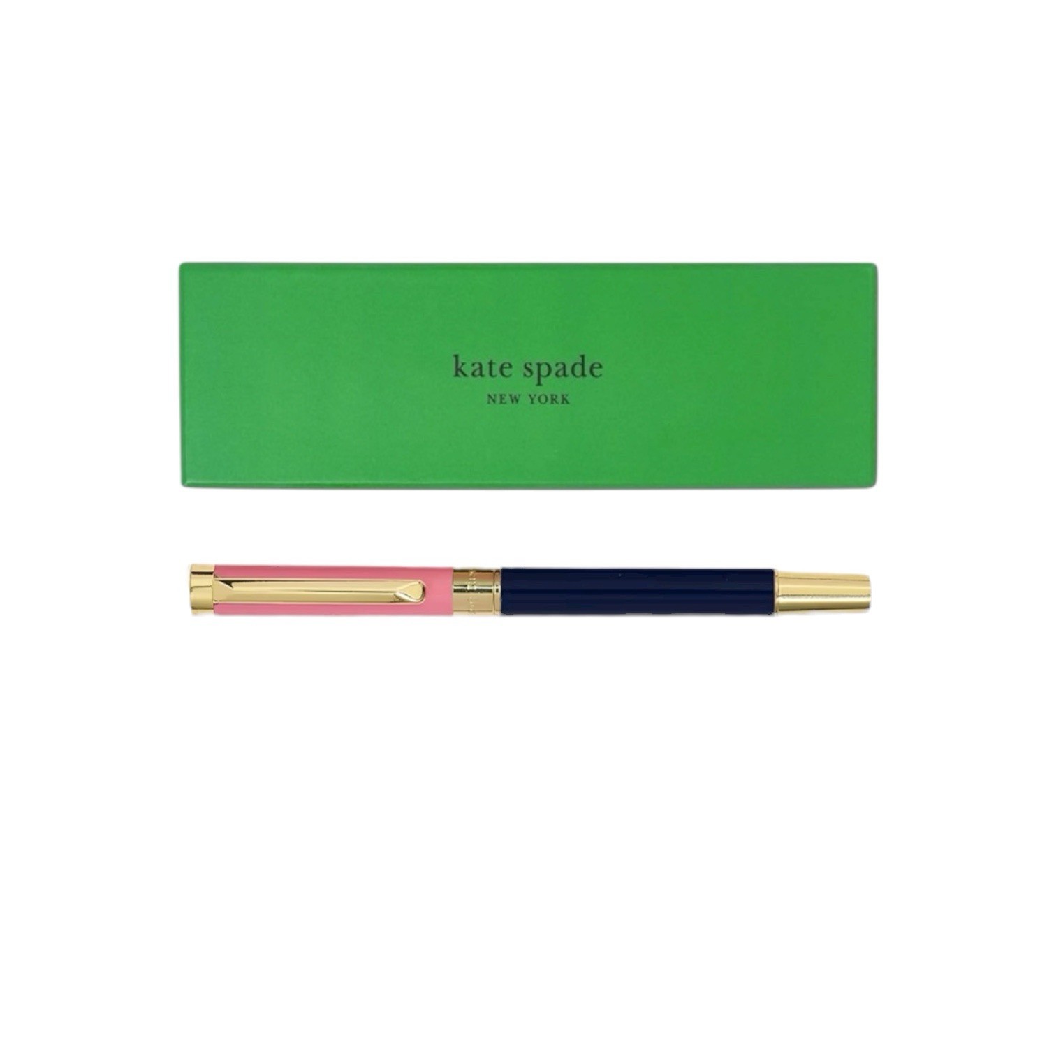 Kate Spade New York Black Ink Ballpoint Pen Reusable Gift Box, Colorblock