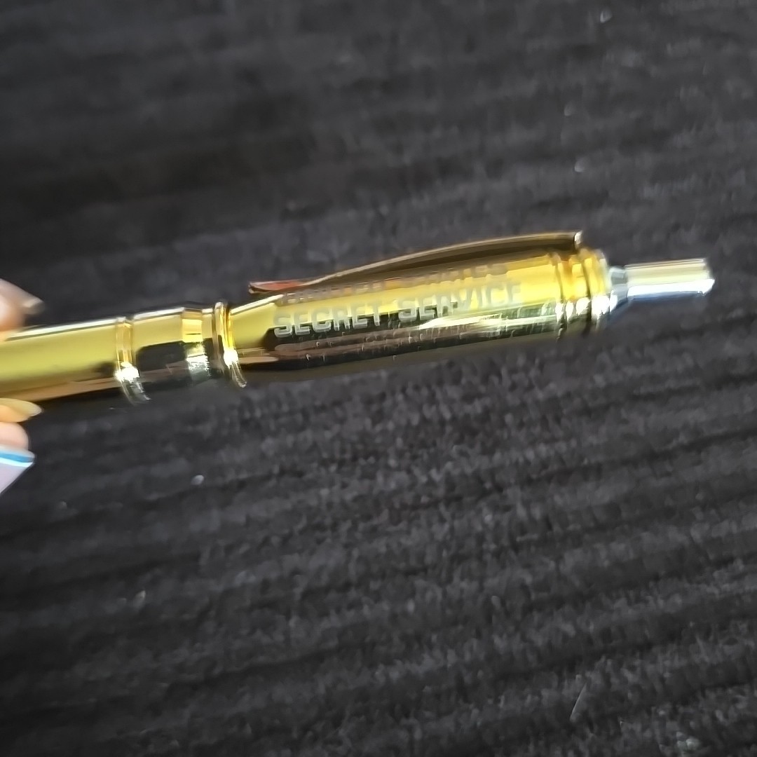 UNITED STATES SECRET SERVICE Bullet Shaped Click Pen Novelty Gift Black INK