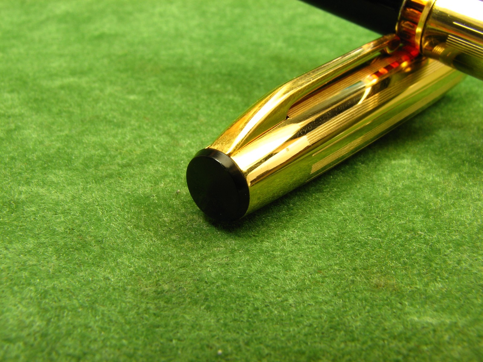 Vintage SOYUZ Goldplated Fountain Pen 14K Gold Nib USSR 1970s NOS