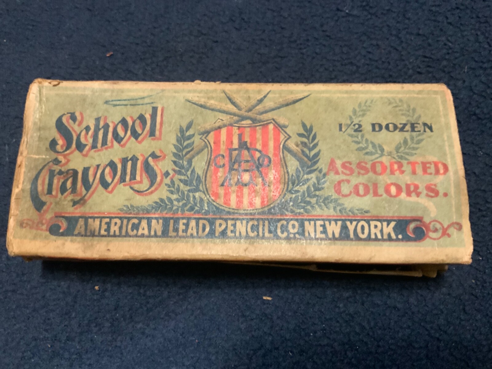 Vintage School Crayons for Map coloring