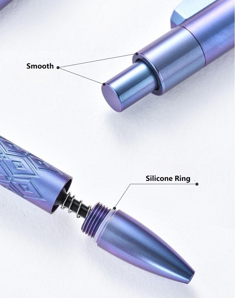 Titanium Alloy Ballpoint Pen EDC Pocket Signature Writing Pen Business Office