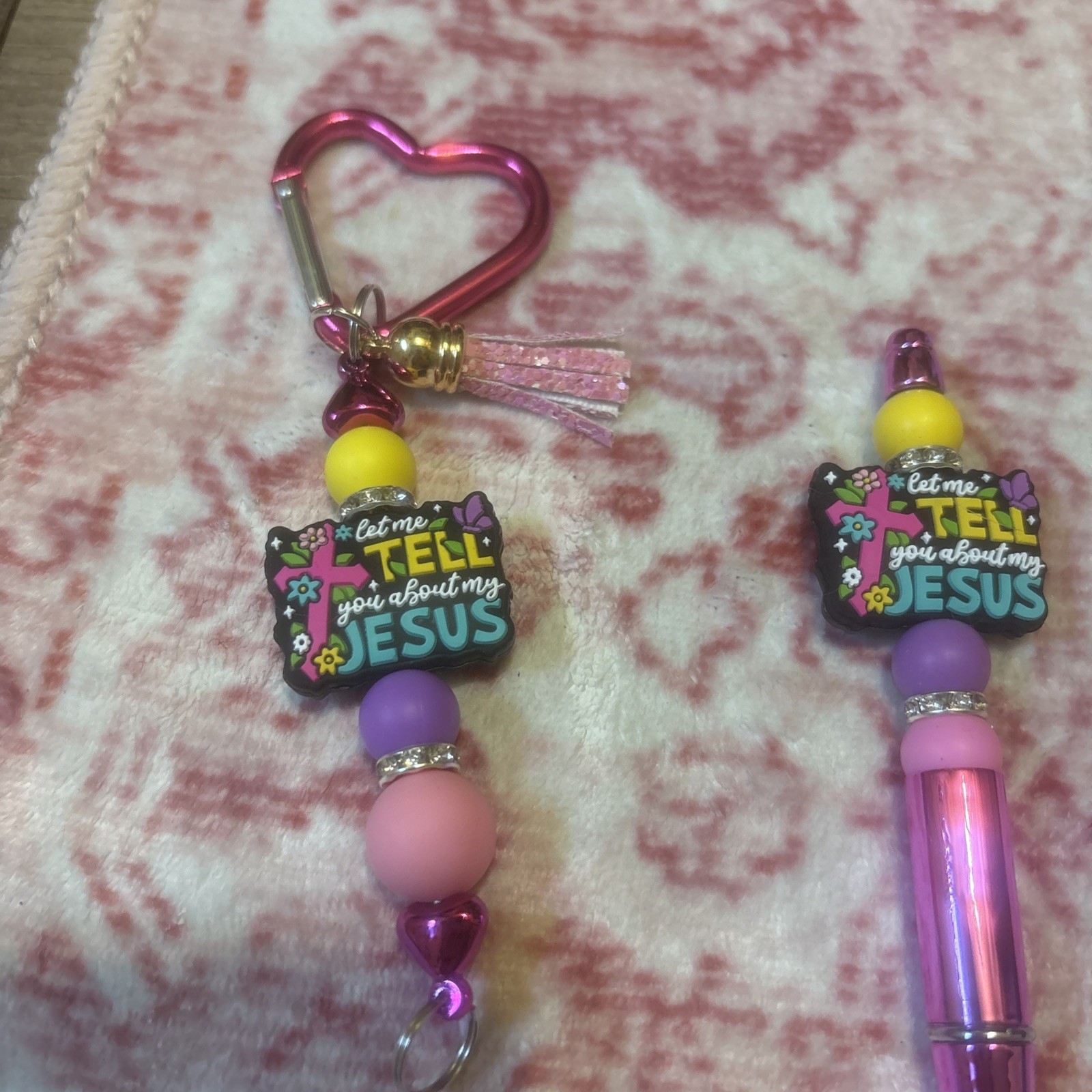 Homemade Pen With Black Ink And Keychain